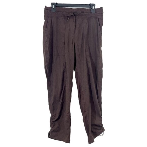 Lululemon Dance Studio Mid-Rise Cropped Pant LW6CDQS Brown Size 8 Pre-Loved - Picture 1 of 6